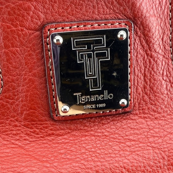 Tignanello Bold Red Leather Tote - Picture 2 of 10